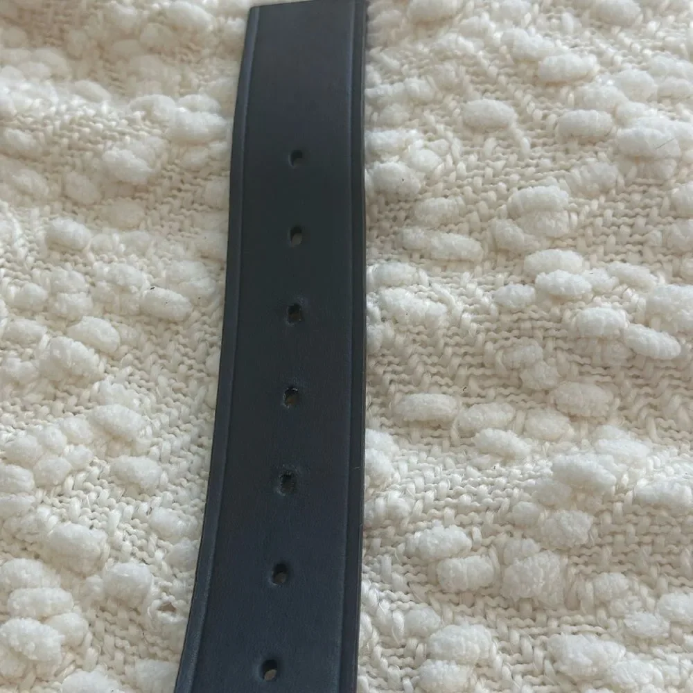 Kenneth Cole Black Leather Belt 38